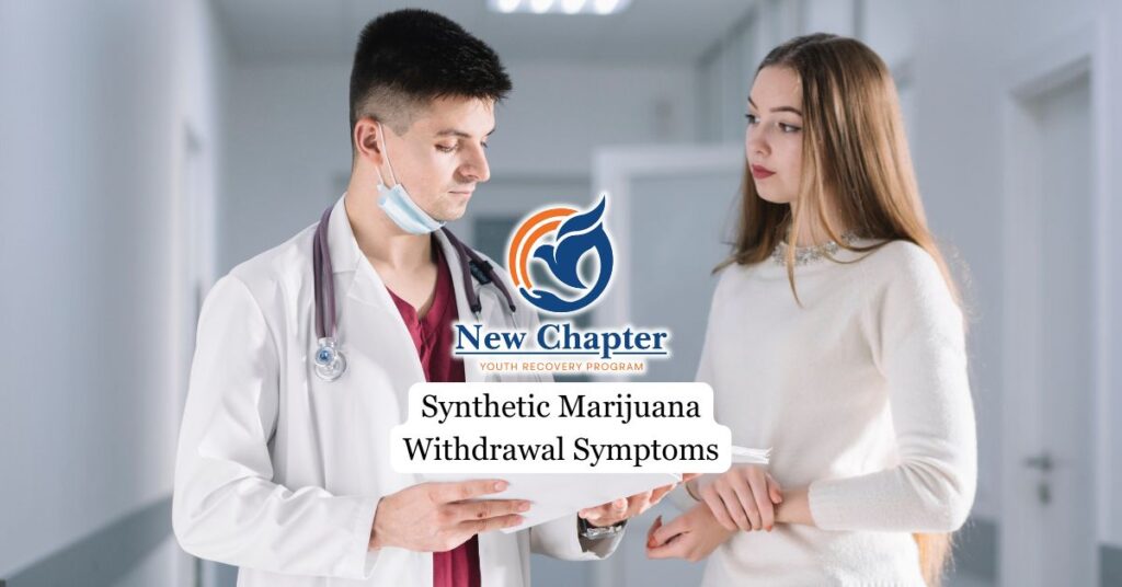 Doctor speaking with a young woman about synthetic marijuana withdrawal symptoms