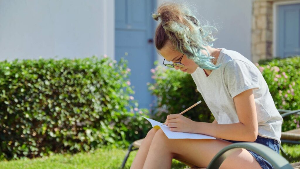 Teen practicing coping skills learned in individual therapy for addiction